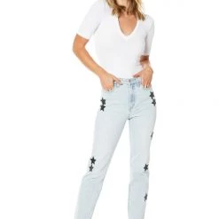 Juicy Couture The Denim Shop Venice Faux Leather Star Jeans