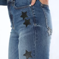 Juicy Couture Venice Faux Leather Star Jeans The Denim Shop