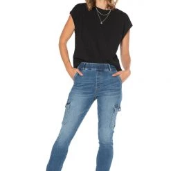 Juicy Couture New Cali Cargo Mid Rise Skinny Jeans