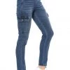 Juicy Couture New Cali Cargo Mid Rise Skinny Jeans