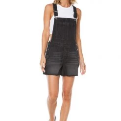 Juicy Couture Fray Hem Overall Shorts