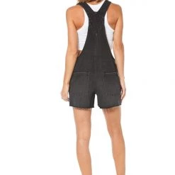 Juicy Couture Fray Hem Overall Shorts