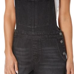 Juicy Couture Fray Hem Overall Shorts