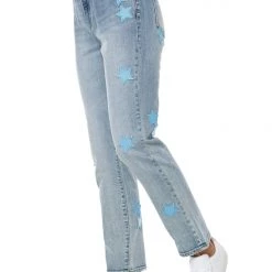 Juicy Couture Venice Star Detail Straight Leg Jeans