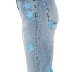 Juicy Couture Venice Star Detail Straight Leg Jeans