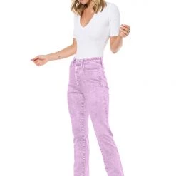 Juicy Couture New Venice Acid Wash Straight Leg Jeans