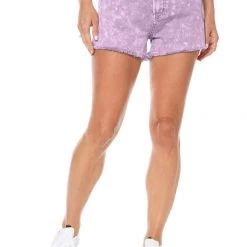 Juicy Couture Pacific High Rise Acid Wash Shorts New