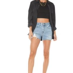 Juicy Couture Pacific High Rise Destroyed Detail Shorts