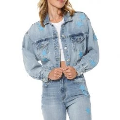 Juicy Couture New Signature Star Detail Denim Jacket