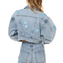 Juicy Couture New Signature Star Detail Denim Jacket 8 Juicy Couture New Signature Star Detail Denim Jacket