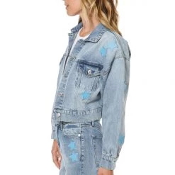 Juicy Couture New Signature Star Detail Denim Jacket 9 Juicy Couture New Signature Star Detail Denim Jacket