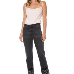 Juicy Couture New Venice Hem Detail Straight Leg Jeans