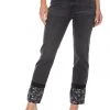 Juicy Couture New Venice Hem Detail Straight Leg Jeans