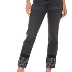 Juicy Couture New Venice Hem Detail Straight Leg Jeans