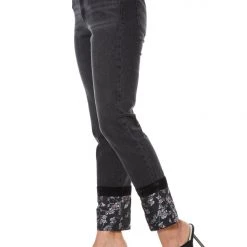 Juicy Couture New Venice Hem Detail Straight Leg Jeans