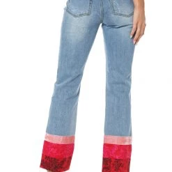 Juicy Couture New Venice Hem Detail Straight Leg Jeans
