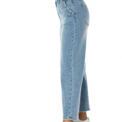 Juicy Couture New Coastal Crop Button Detail Wide Leg Jeans