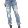 Juicy Couture Destroyed Boyfriend Jeans New