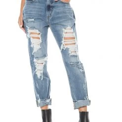 Juicy Couture Destroyed Boyfriend Jeans New