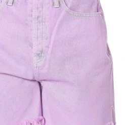 Juicy Couture Western Acid Wash With Side Slit Shorts New