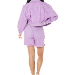 Juicy Couture New Signature Acid Wash Trucker Jacket
