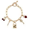 Juicy Couture Toggle Clasp Charm Bracelet New
