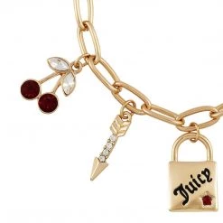 Juicy Couture Toggle Clasp Charm Bracelet New