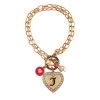 Juicy Couture New Monogram Heart Charm Bracelet