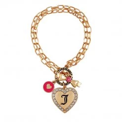 Juicy Couture New Monogram Heart Charm Bracelet