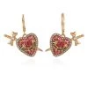 Juicy Couture Heart And Dagger Drop Earrings