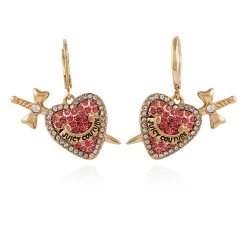 Juicy Couture Heart And Dagger Drop Earrings