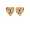 Juicy Couture New Heart Button Earrings