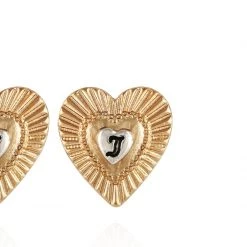 Juicy Couture New Heart Button Earrings