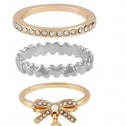 Juicy Couture Stacking Ring Set New