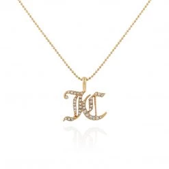 Juicy Couture Monogram Pendant Necklace New